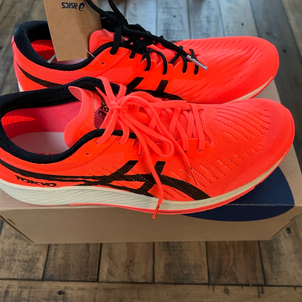 ASICS Neon Orange Running Shoes